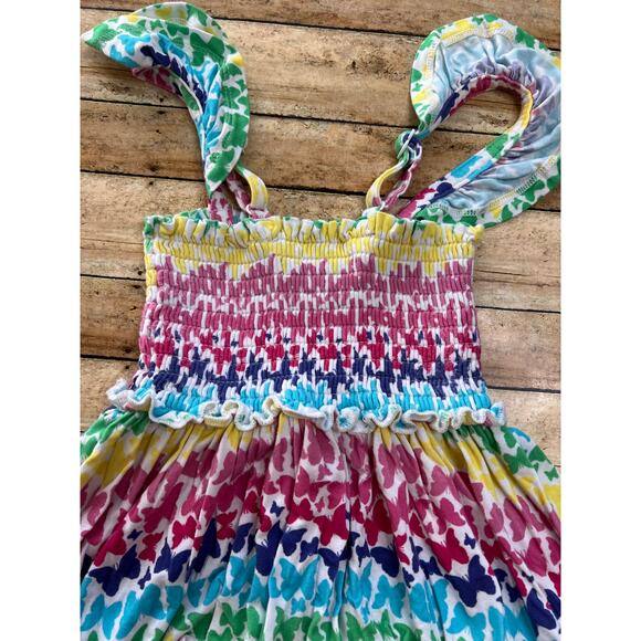Posh Peanut Rainbow Butterfly Bamboo Twirl Dress 5/6 - Picture 7 of 8